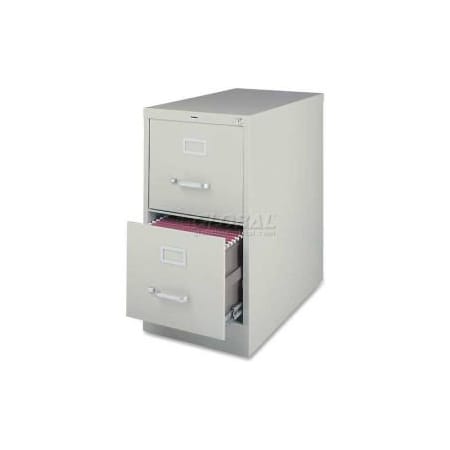 Sp Richards Lorell 2-Drawer Commercial-Grade Vertical File Cabinet, 15"W x 22"D x 28"H, Gray LLR42292